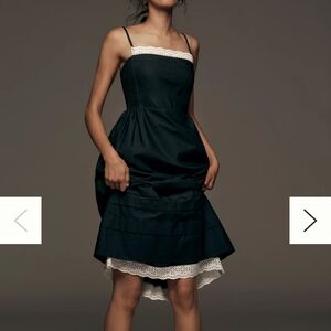 Anthropologie sleeveless poplin dress XXS